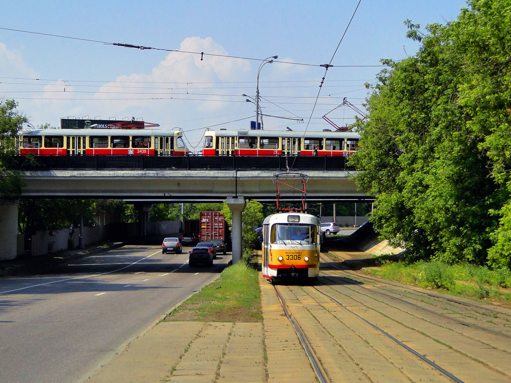 Moscova, Tatra T3SU nr. 3306; Moscova — Tram lines: Northern Administrative District