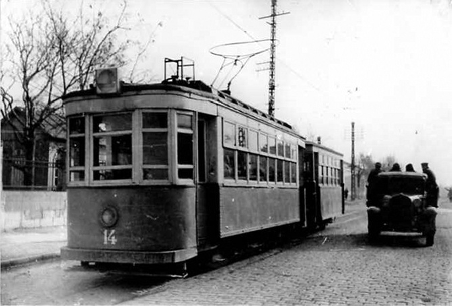 Simferopol, Mytishchi 2-axle motor car # 14; Simferopol — Old photos