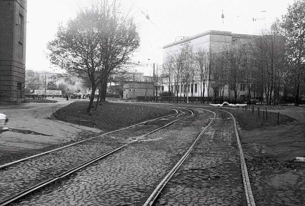 Санкт-Петербург — Исторические фотографии трамвайной инфраструктуры; Санкт-Петербург — Трамвайные линии и инфраструктура