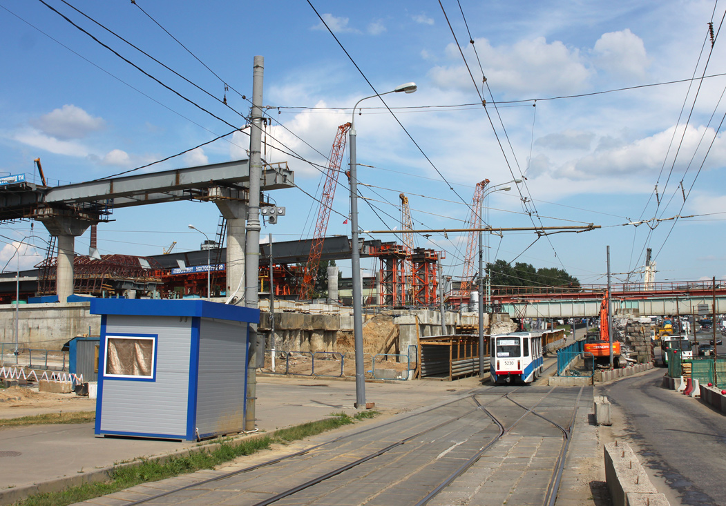 Maskava — Construction and repairs; Maskava — Tram lines: Eastern Administrative District