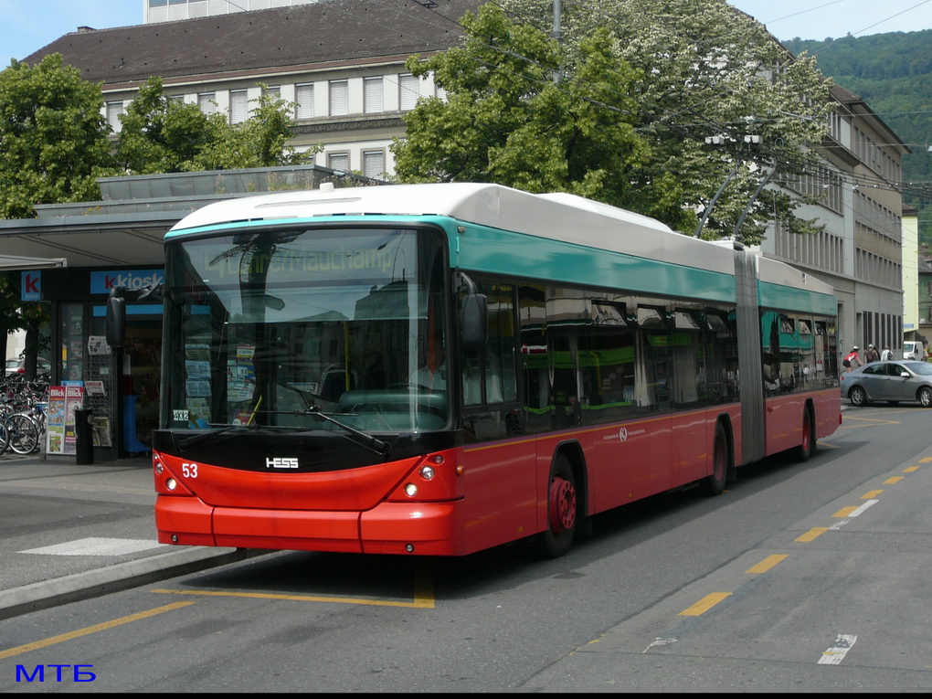 Биль, Hess SwissTrolley 3 (BGT-N2C) № 53