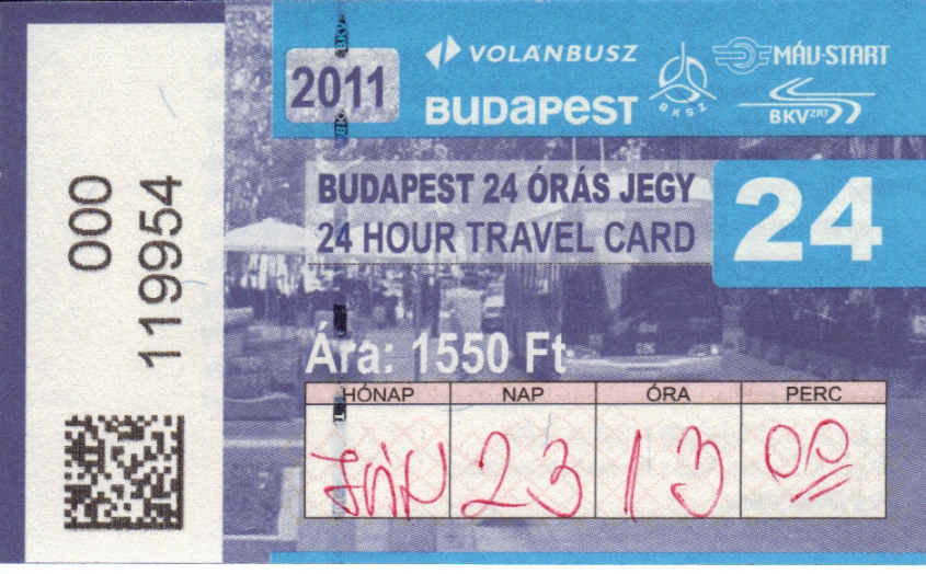 Budapest — Jegyek