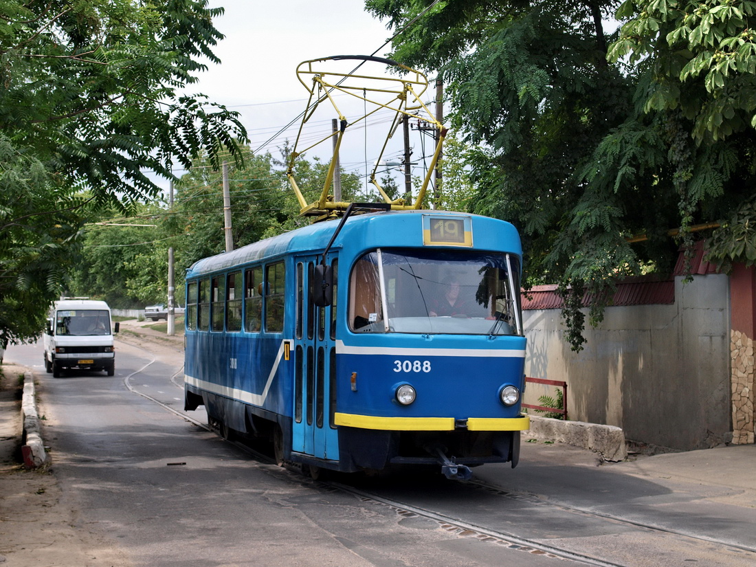 Одесса, Tatra T3R.P № 3088; Одесса — Трамвайные линии: Большой Фонтан → 411-я Батарея