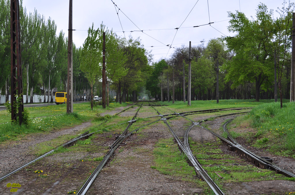 Záporoží — Tram line to Kremniypolimer