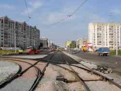 喀山 — Construction of tram line "Dekabristov str — Said-Galeev str"