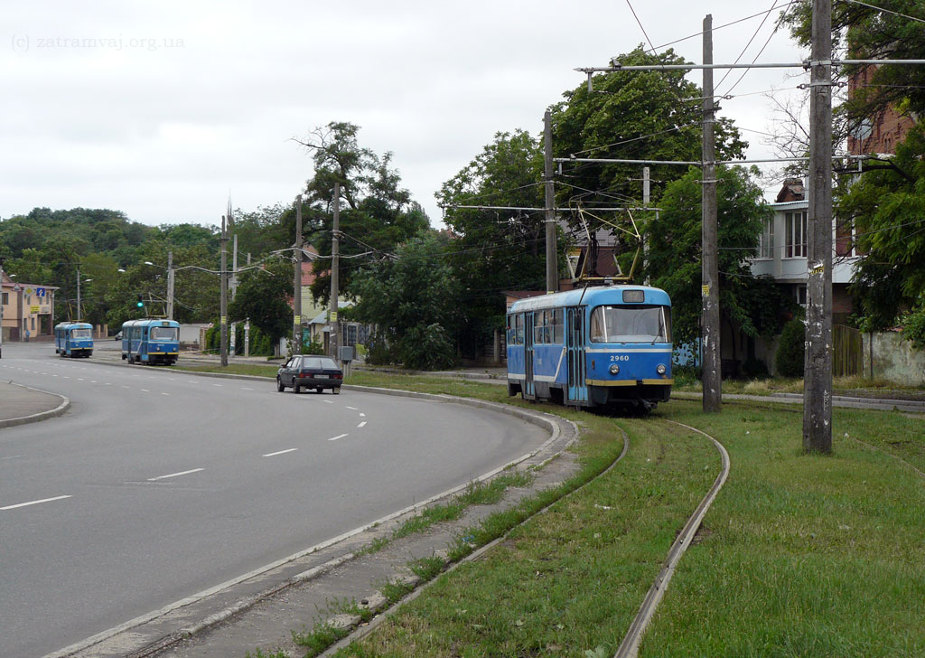 Одесса, Tatra T3R.P № 2960; Одесса — Трамвайные линии; Одесса — Трамвайные линии: Большой Фонтан