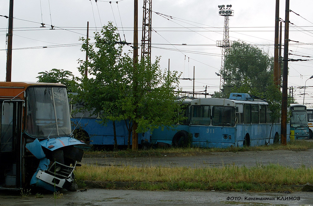Plovdiv, ZiU-682UP PRB č. 311; Plovdiv — Scrapping of trolleybuses in Plovdiv; Plovdiv — Trolleybus depots: [1] Trakia