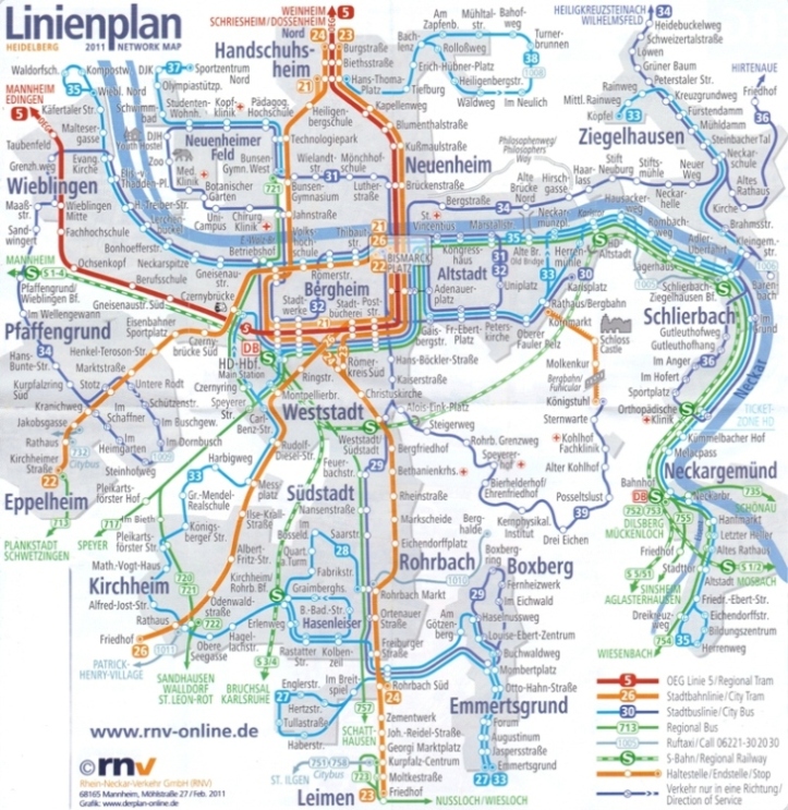 Rhein-Neckar — Maps
