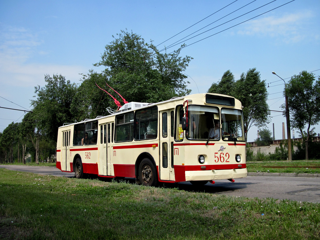 Zaporizhzhia, ZiU-682B # 562; Zaporizhzhia — Fantrip on the ZiU-682B #562 trolleybus (9 Jul 2011)