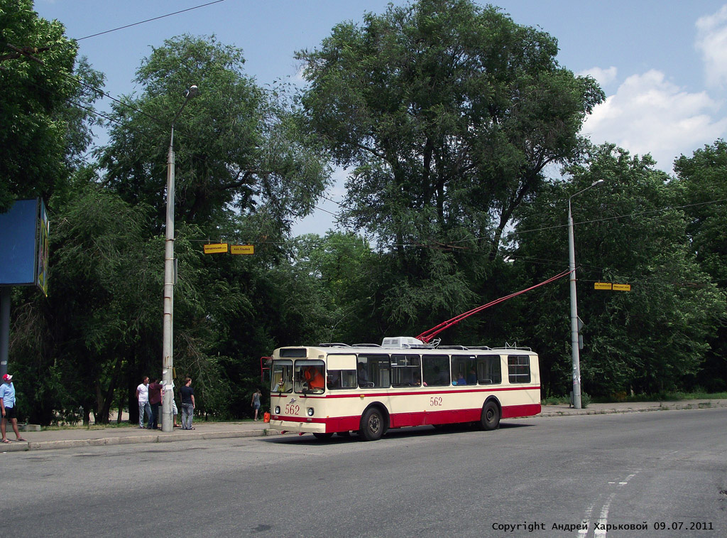 Zaporizhzhia, ZiU-682B № 562; Zaporizhzhia — Fantrip on the ZiU-682B #562 trolleybus (9 Jul 2011)