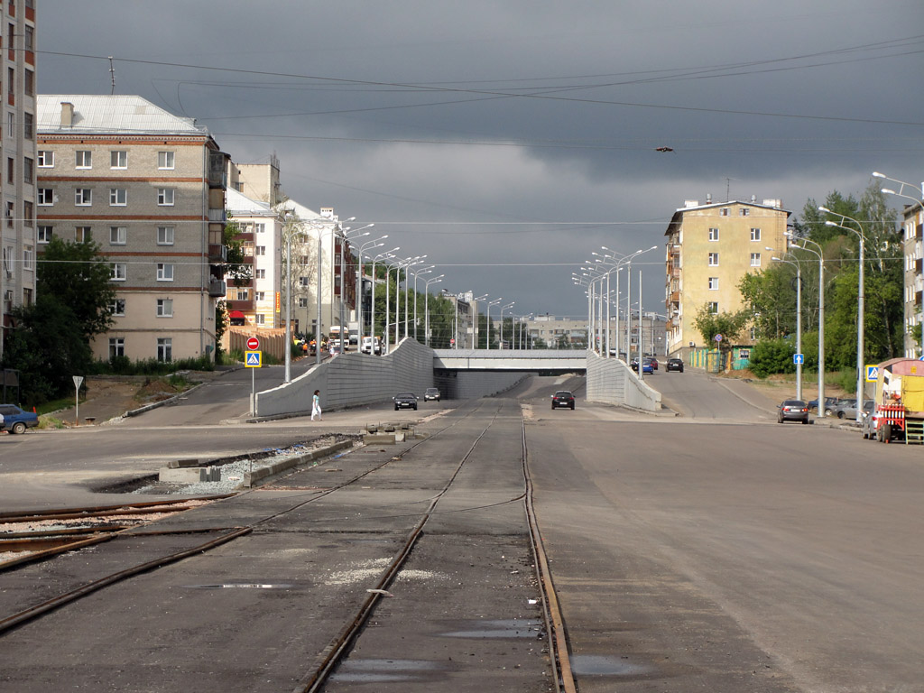 Kazan — Construction of tram line "Dekabristov str — Said-Galeev str"