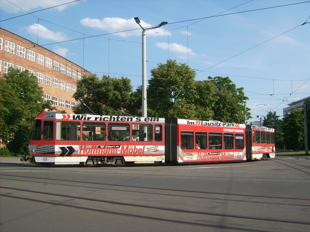 Cottbus, Tatra KTNF6 Nr. 129