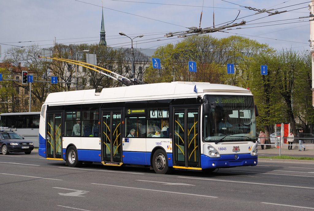 Riga, Škoda 24Tr Irisbus Citelis Nr. 18045