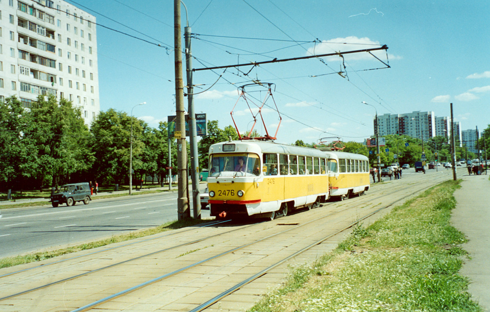 Москва, Tatra T3SU № 2476