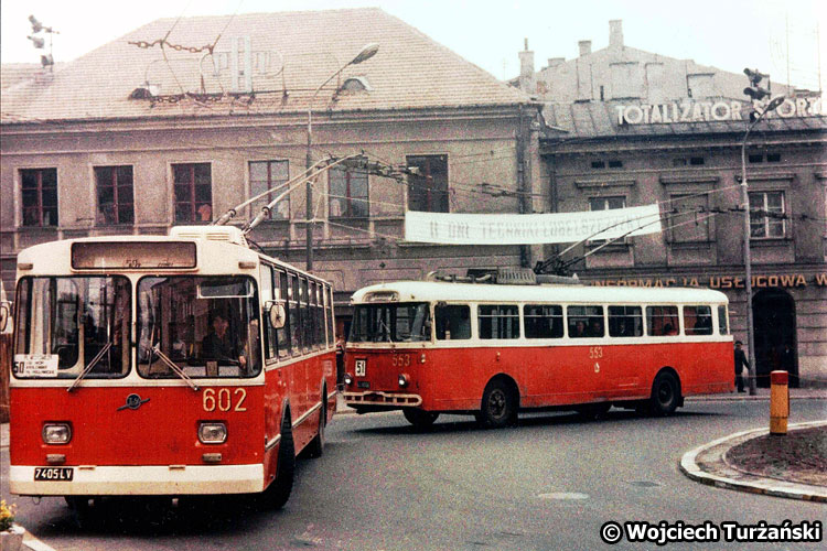 Lublin, ZiU-682B # 602; Lublin, Škoda 9Tr # 553