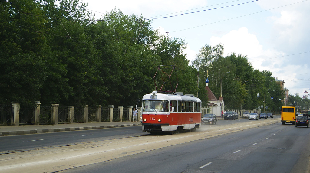 Тверь, Tatra T3SU № 215; Тверь — Трамвайные линии: Московский район