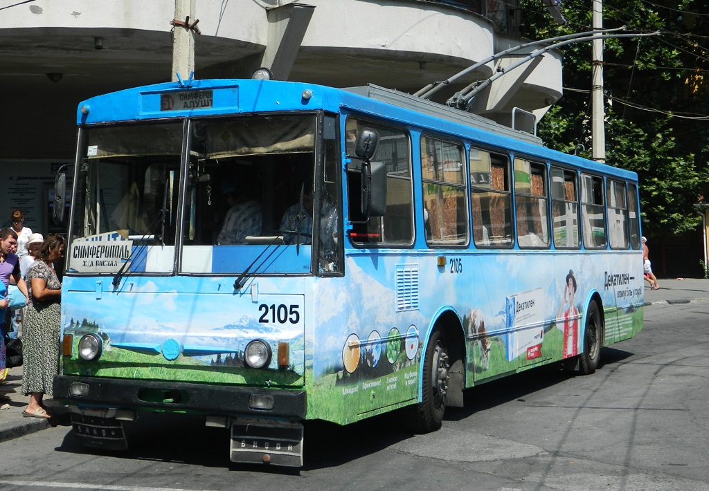 Crimean trolleybus, Škoda 14Tr89/6 # 2105