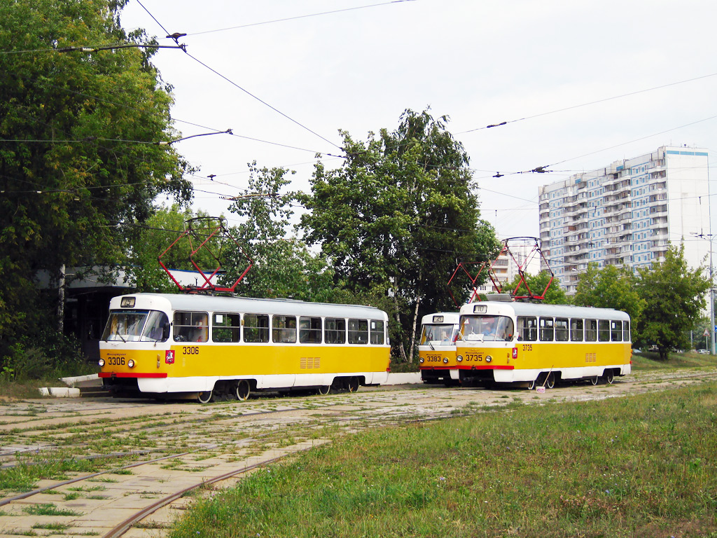 Москва, Tatra T3SU № 3306; Москва, Tatra T3SU № 3735