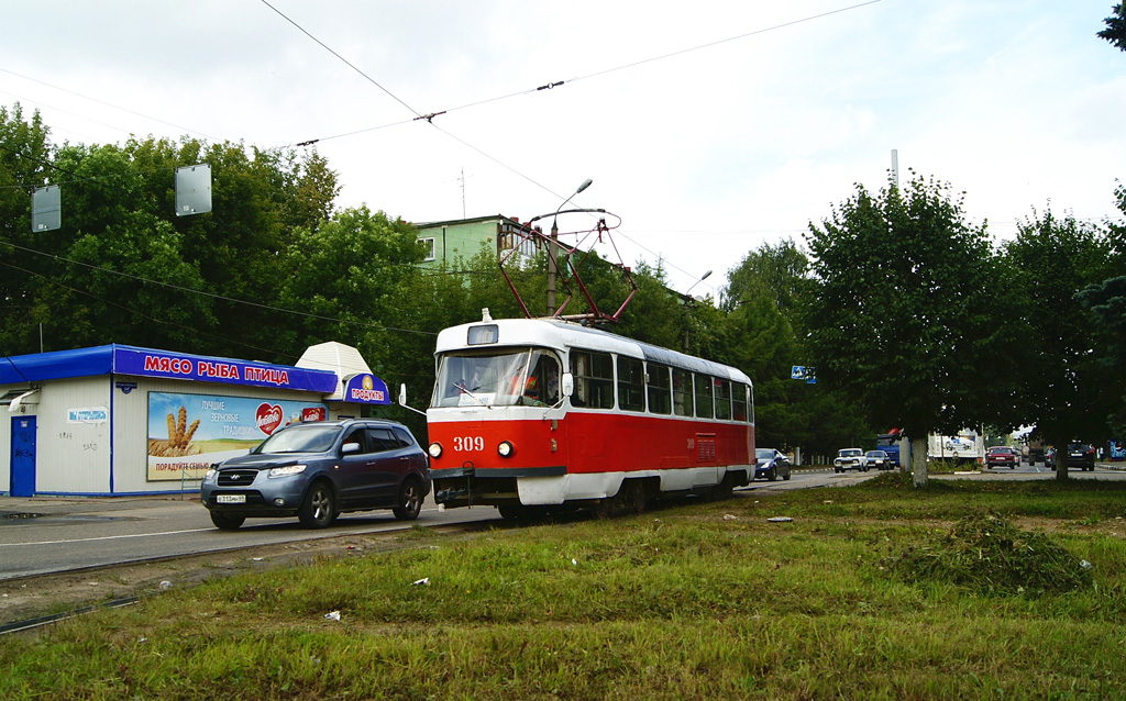 Тверь, Tatra T3SU № 309; Тверь — Трамвайные конечные станции и кольца