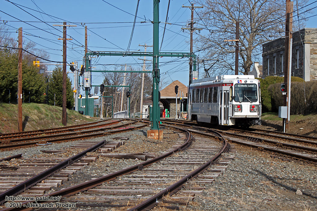 Филадельфия, Kawasaki Suburban LRV № 108; Филадельфия — Пригородные трамвайные линии