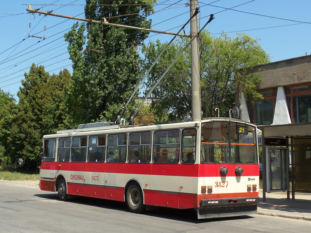 Chișinău, Škoda 14TrDT/6M № 3827