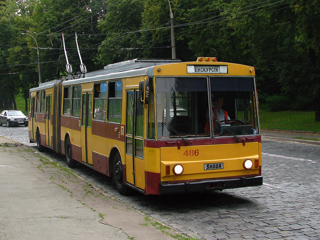 Kyiv, Škoda 15Tr03/6 № 486; Kyiv — Series of trips “Collage of Transport” 16-17.08.2011