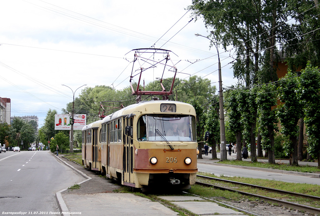 Iekaterinbourg, Tatra T3SU N°. 206