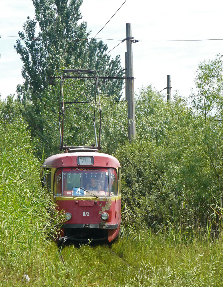 Каменское, Tatra T3SU № 672