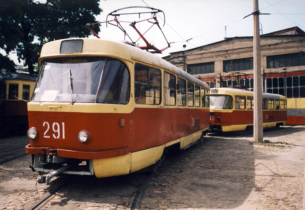 Zaporižžja, Tatra T3SU (2-door) № 291; Zaporižžja, Tatra T3SU (2-door) № 319