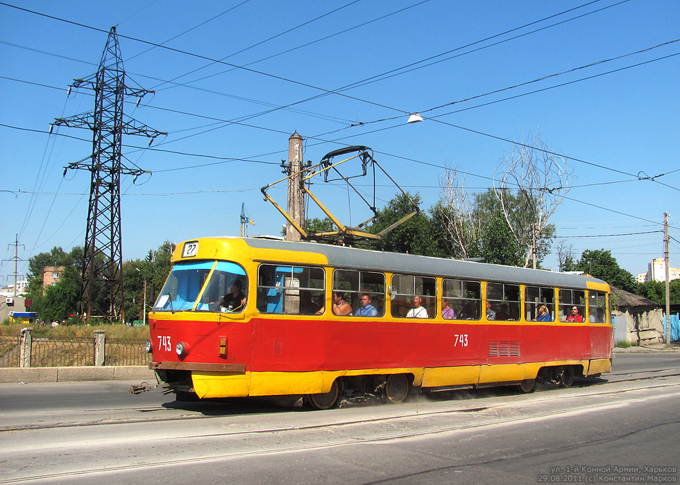 Kharkiv, Tatra T3SU № 743