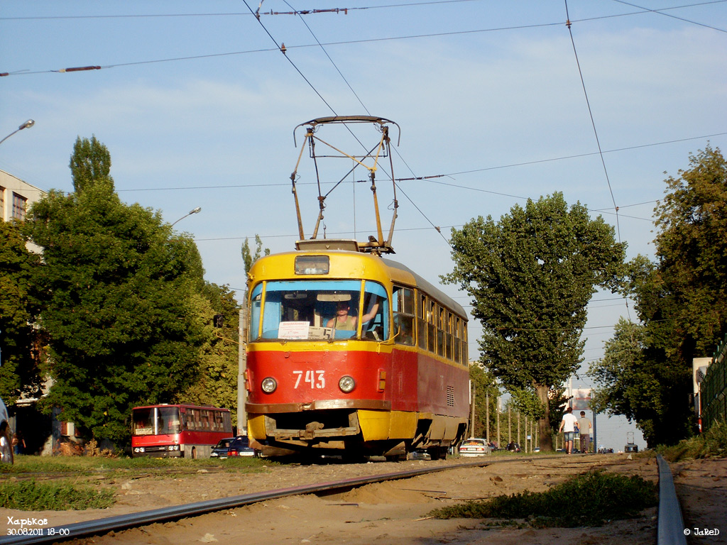 Харков, Tatra T3SU № 743