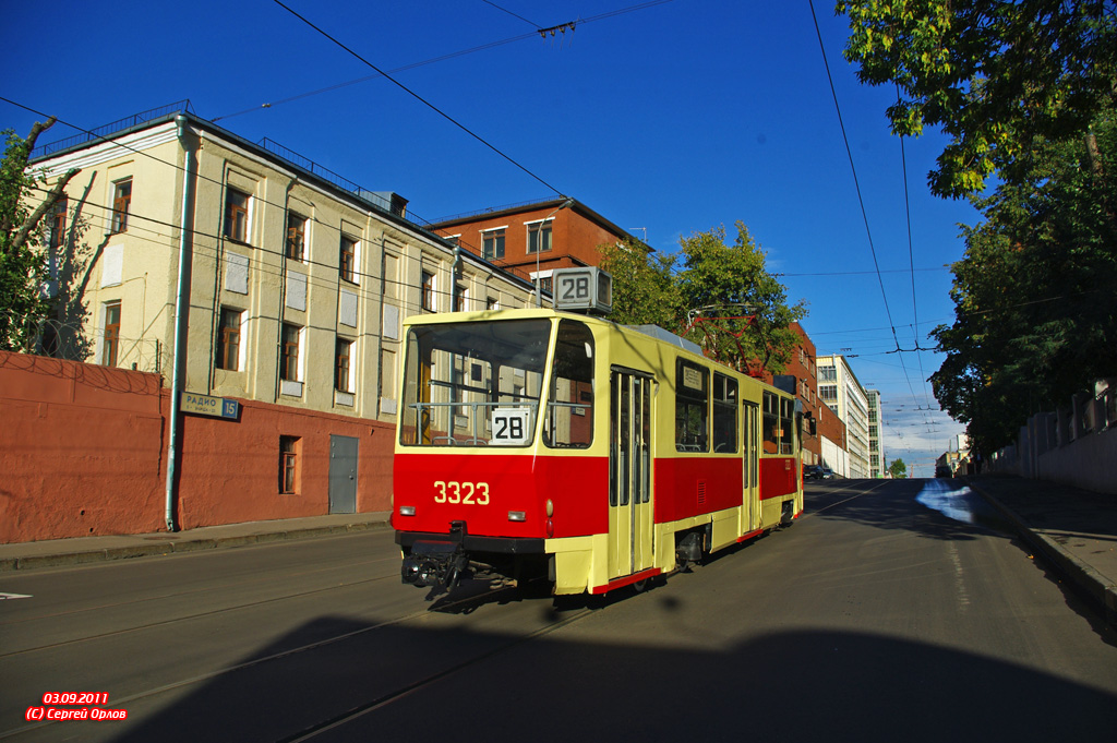 Moscou, Tatra T7B5 N°. 3323