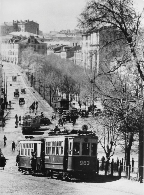 Москва, БФ № 963; Москва — Исторические фотографии — Трамвай и Троллейбус (1921-1945)