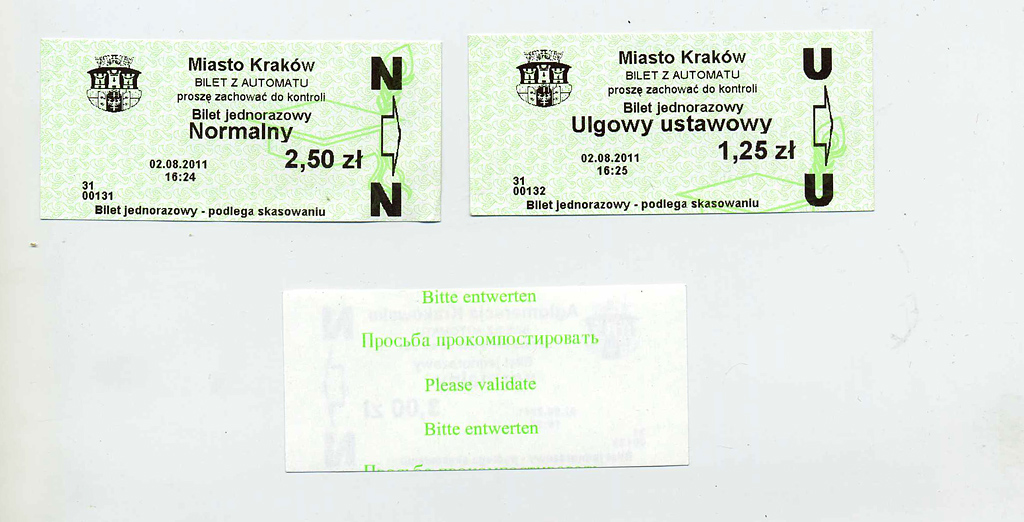 Krakkó — Tickets