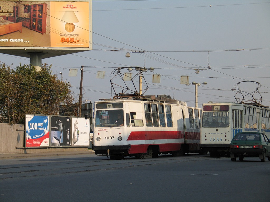 Санкт-Петербург, ЛВС-86К № 1007; Санкт-Петербург, ЛМ-68М № 7534