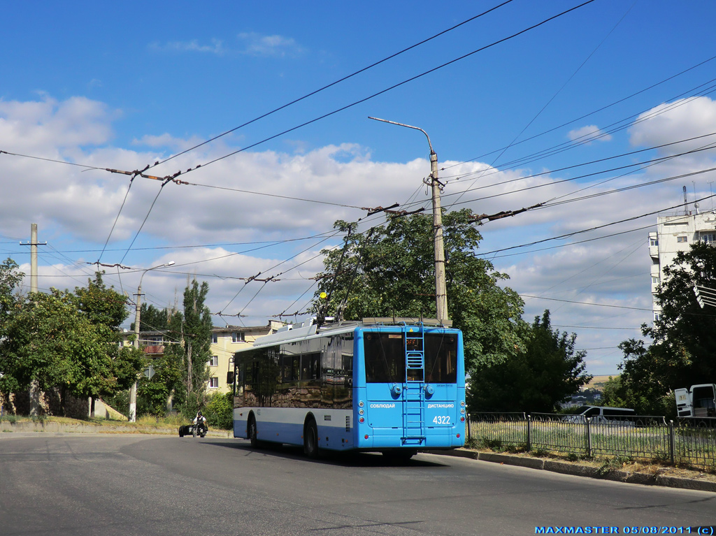 Crimean trolleybus, Bogdan T70110 # 4322