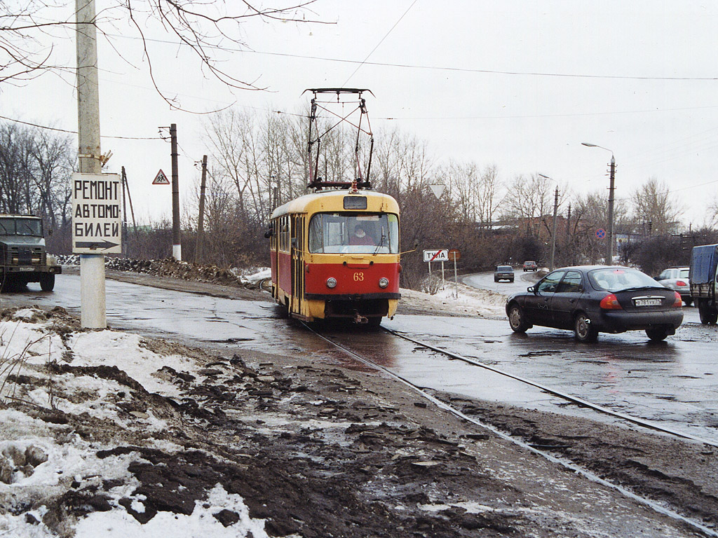 Tula, Tatra T3SU # 63; Tula — Tram Line to Kosaya Gora