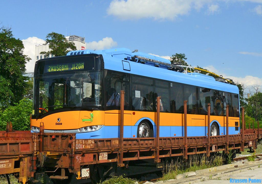 София, Škoda 26Tr Solaris III № 1607; София — Доставка на новите тролейбуси Skoda 26 TR — юли 2010 г.