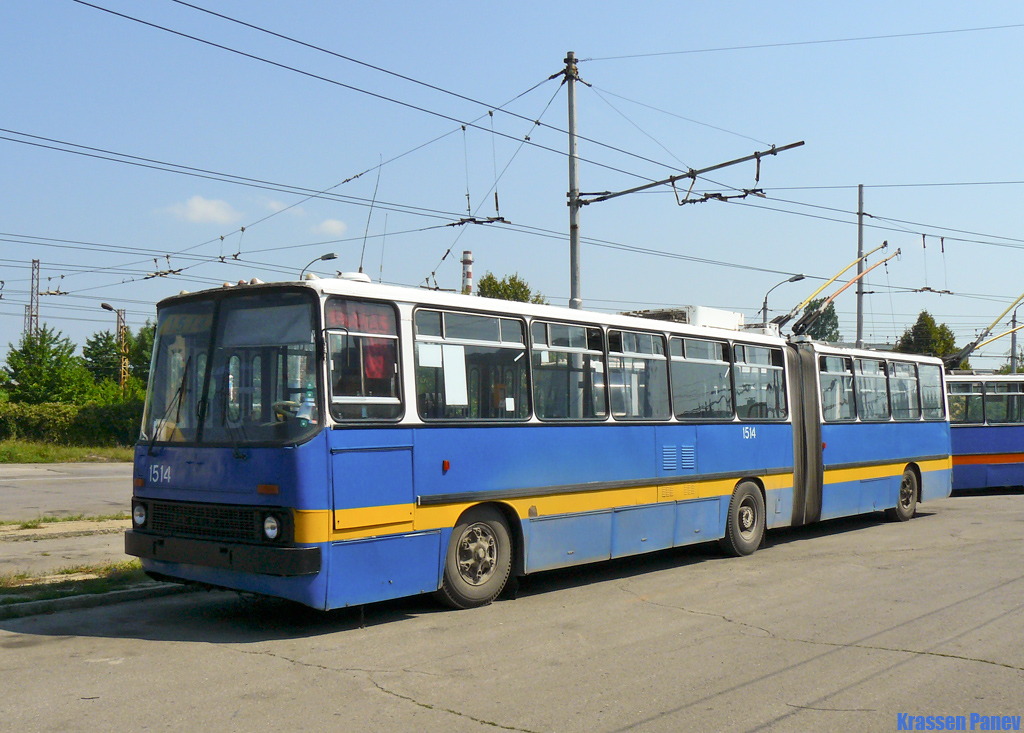 София, Ikarus 280.92 № 1514; София — Исторически снимки — Тролейбуси (1990–2010)