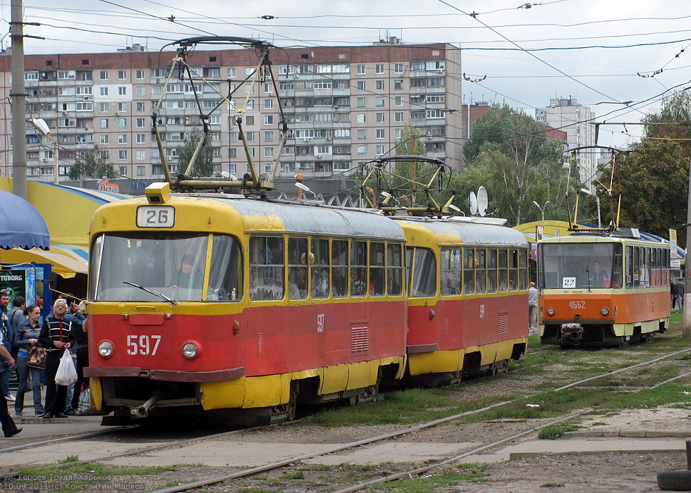 Харьков, Tatra T3SU № 597