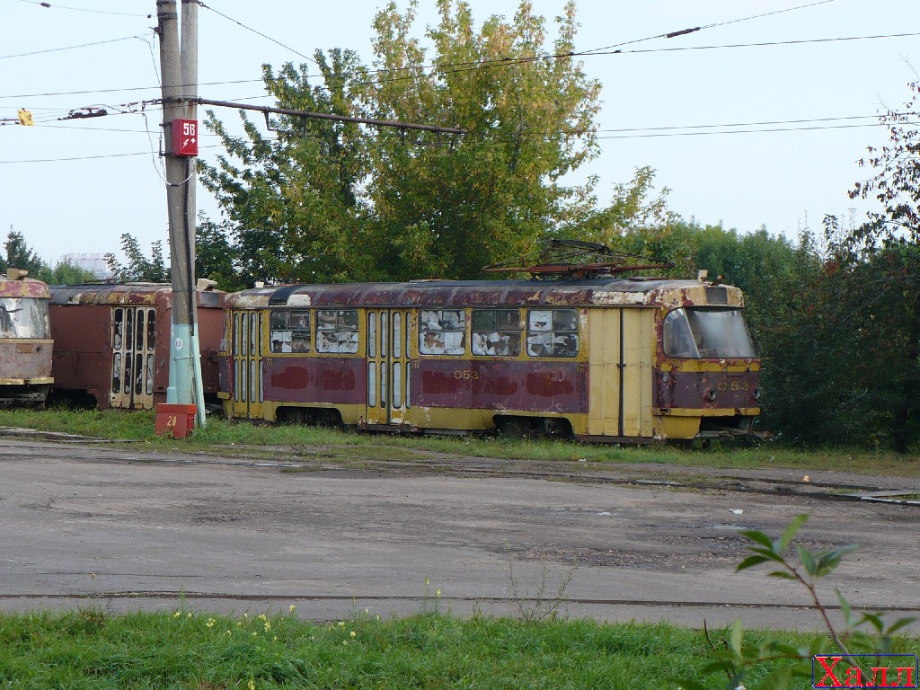 Oryol, Tatra T3SU № 053; Oryol — Tram cars in storage; Oryol — Tram depot named by Y. Vitas