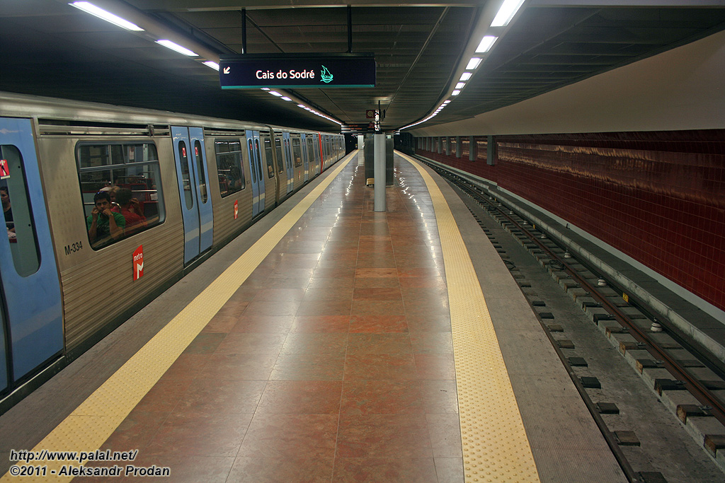 Лиссабон, ML95 № M334; Лиссабон — Metro — Linha Verde