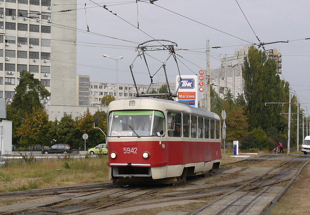 Київ, Tatra T3SU № 5942