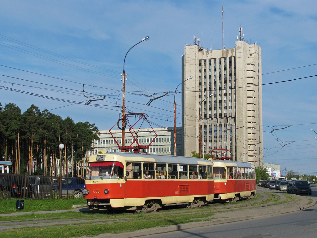 Екатеринбург, Tatra T3SU № 668
