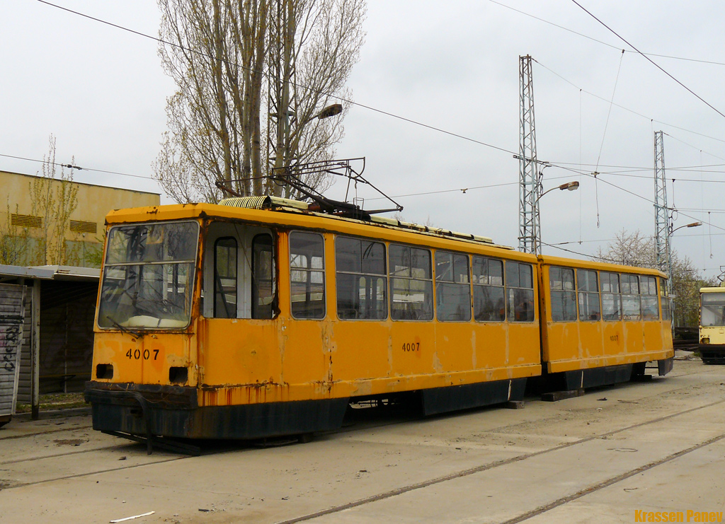 Софія, Т6МД-1000 № 4007; Софія — Бракуване на трамвайни мотриси Т6МД-1000, C6K и  Duewag T4 — 12.04.2010