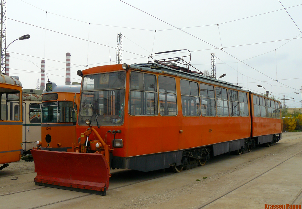 Sofia, T6M-400 (Sofia-100) # 416; Sofia — Tram depots: [4] Iskar