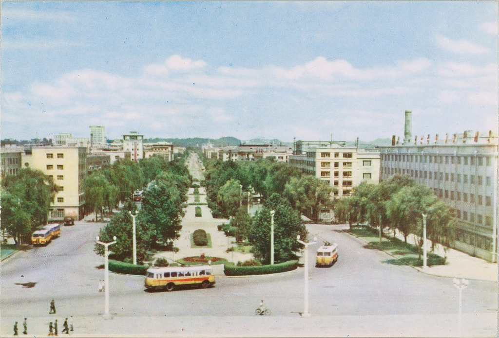 Pyongyang — Historical photos — Trolleybus (1962-1991)