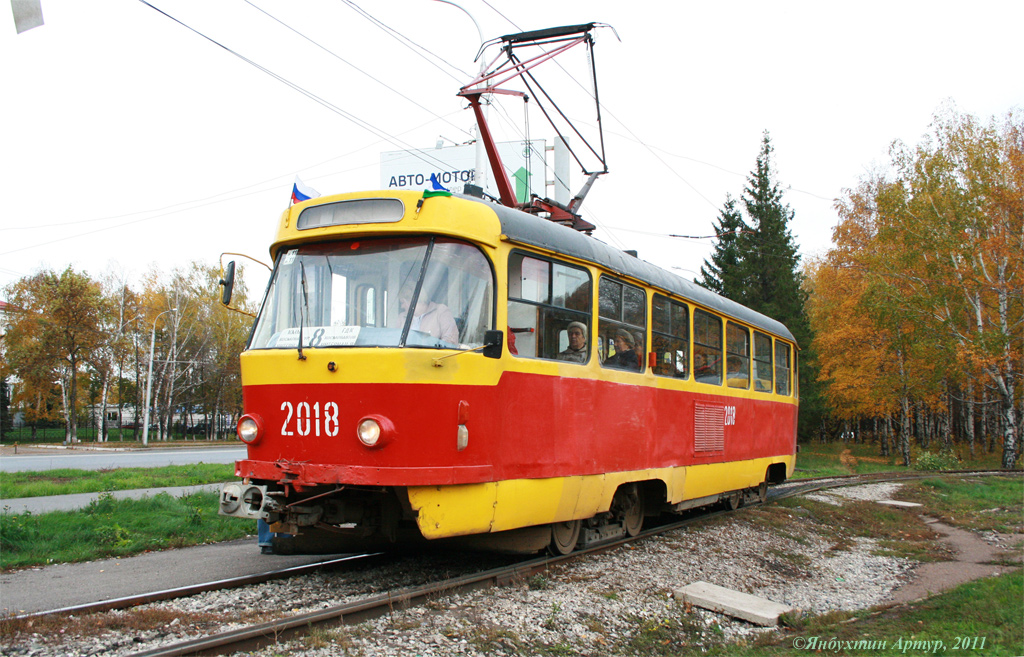 Уфа, Tatra T3D № 2018; Уфа — Покатушки 11.10.2011