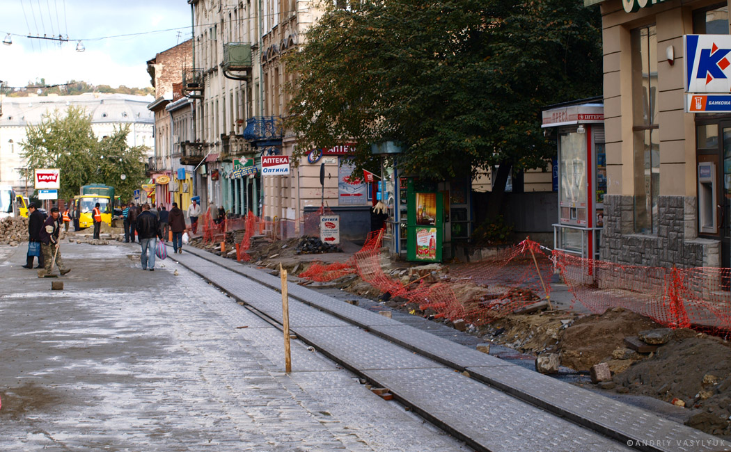 Lviv — Tracks reconstruction: Gorodotska str. upper
