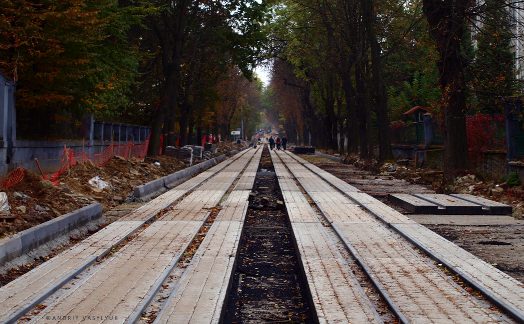 Lviv — Tracks reconstruction: Konovaltsya, Melnyka, Chuprynky str.